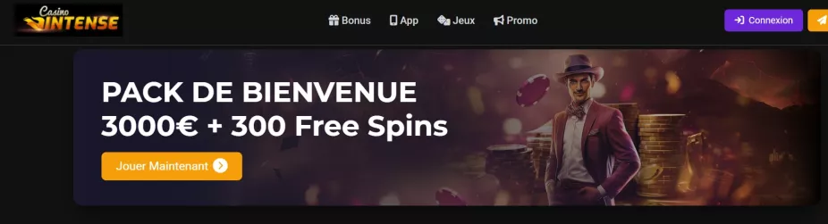 Intense Casino Bonus – 750 % Willkommensbonus und Freispiele