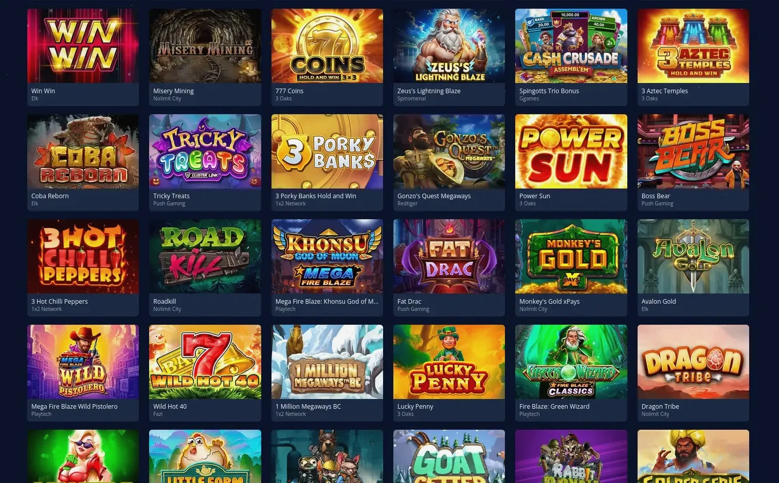 Intense Casino Übersicht